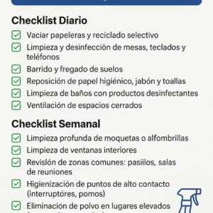 Checklist de limpieza profesional para oficinas en Madrid: lo que toda empresa debe saber. Checklist de limpieza profesional para oficinas en Madrid: lo que toda empresa debe saber.